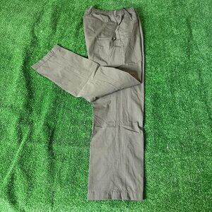 Uniqlo Active Pants Green 2-Way Stretch Drawstring Chino Style DRY Mens Size S